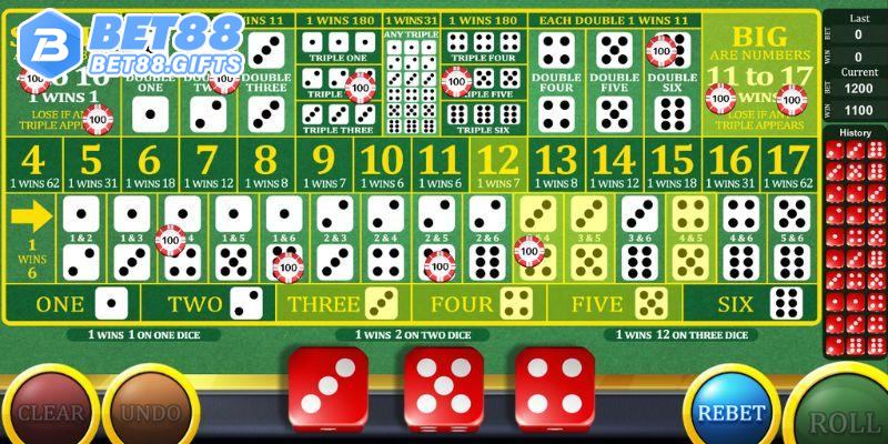 Sicbo nổi bật trong kho game casino Bet88